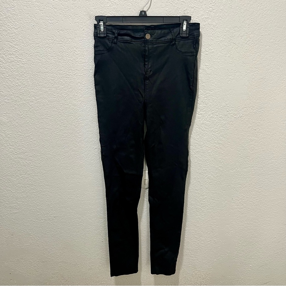 Chocolate Black Stretch High Waist Skinny Jeans